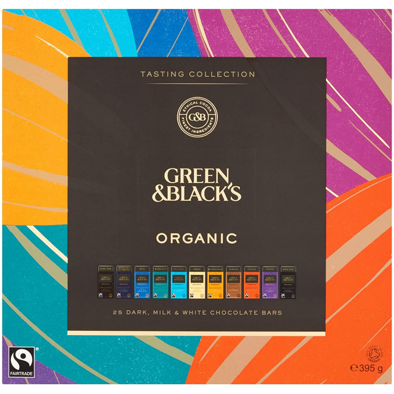 Green & Black's Organic Tasting Collection Boxed Chocolates, 395g, Currently priced at £8
